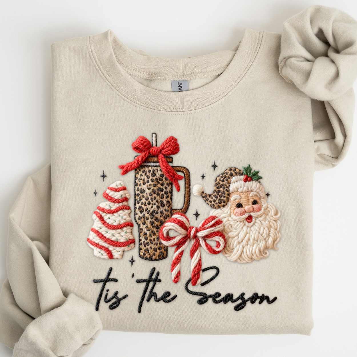 TIS THE SEASON FAUX YARN - DTF TRANSFER