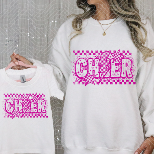 CHEER PINK - DTF TRANSFER
