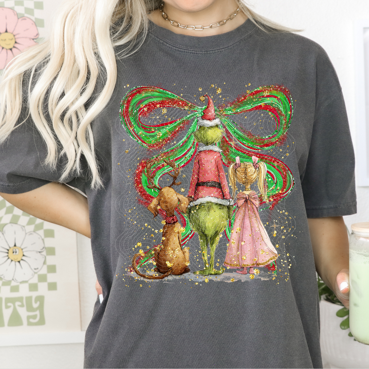 BOW HAND DRAWN CHARACTERS - DTF TRANSFER