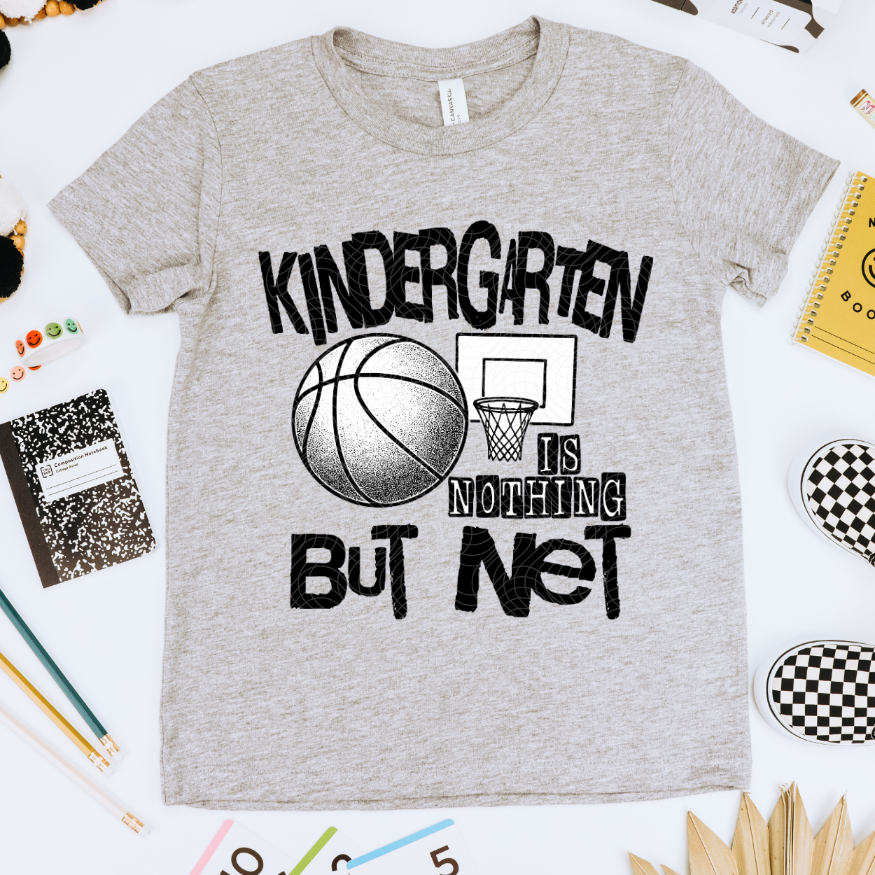 NOTHING BUT NET BLK, KINDERGARTEN - DTF TRANSFER