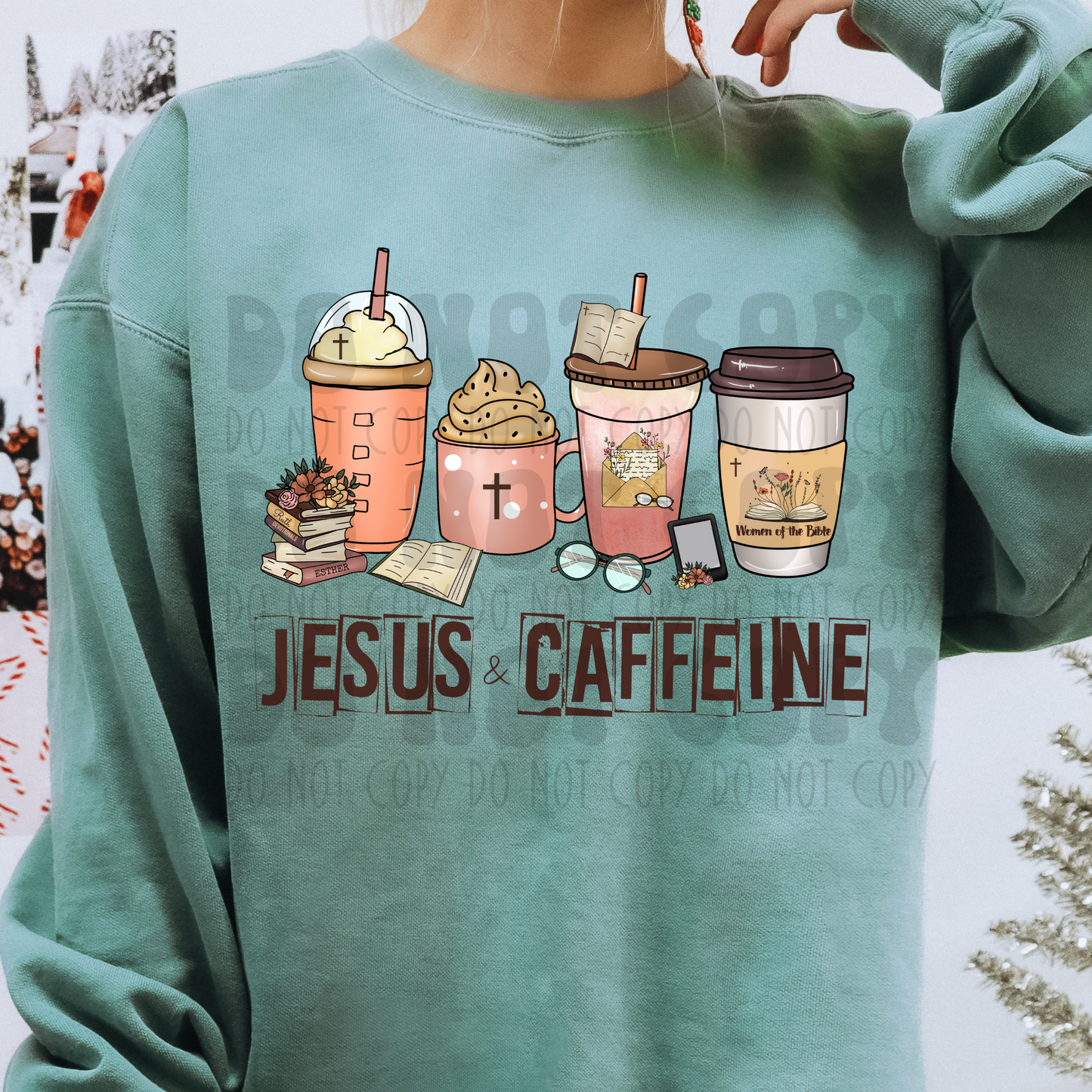 JESUS & CAFFEINE - DTF TRANSFER