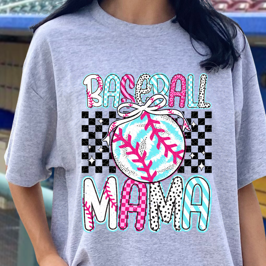 BASEBALL MAMA DISTRESSED - DTF TRANSFER