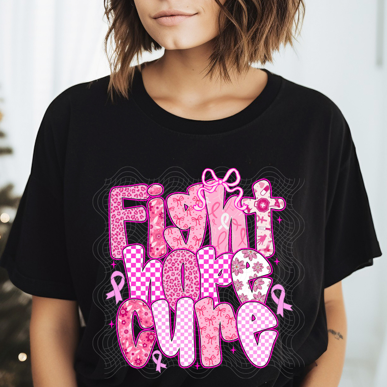 FIGHT HOPE CURE - DTF TRANSFER