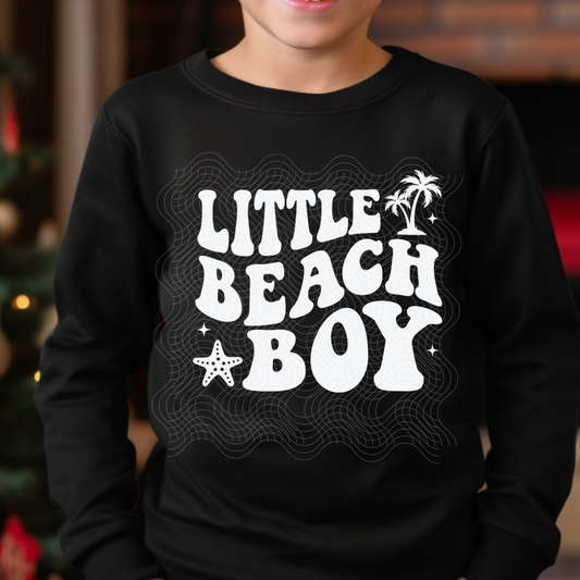 LITTLE BEACH BOY WHT - DTF TRANSFER