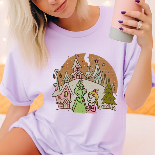 GREEN GUY GLOBE - DTF TRANSFER