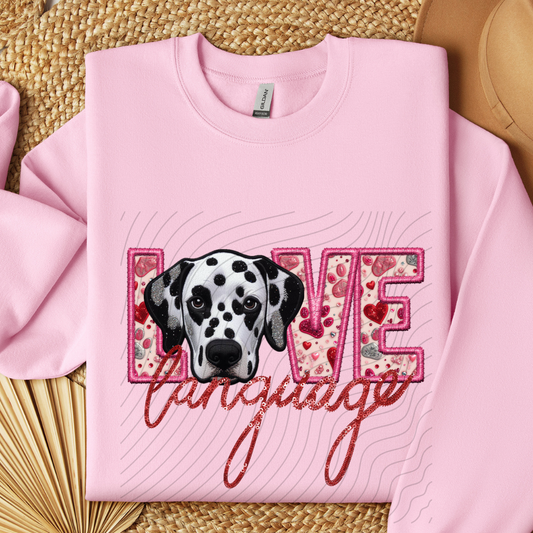 DALMATION, FAUX EMBROIDERY & FAUX SEQUINS - DTF TRANSFER