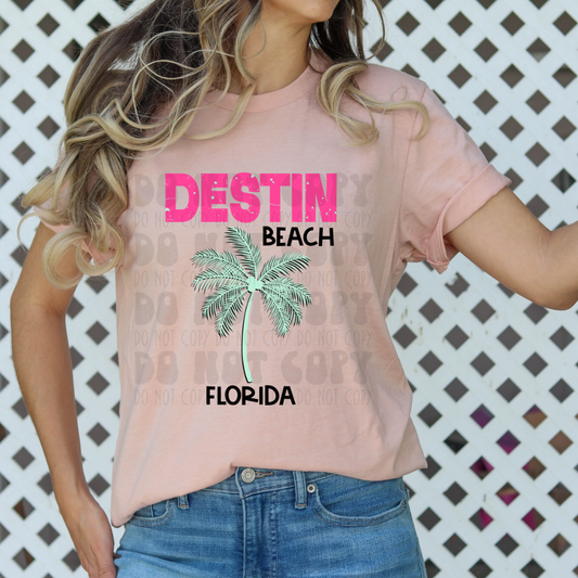 DESTIN PINK - DTF TRANSFER