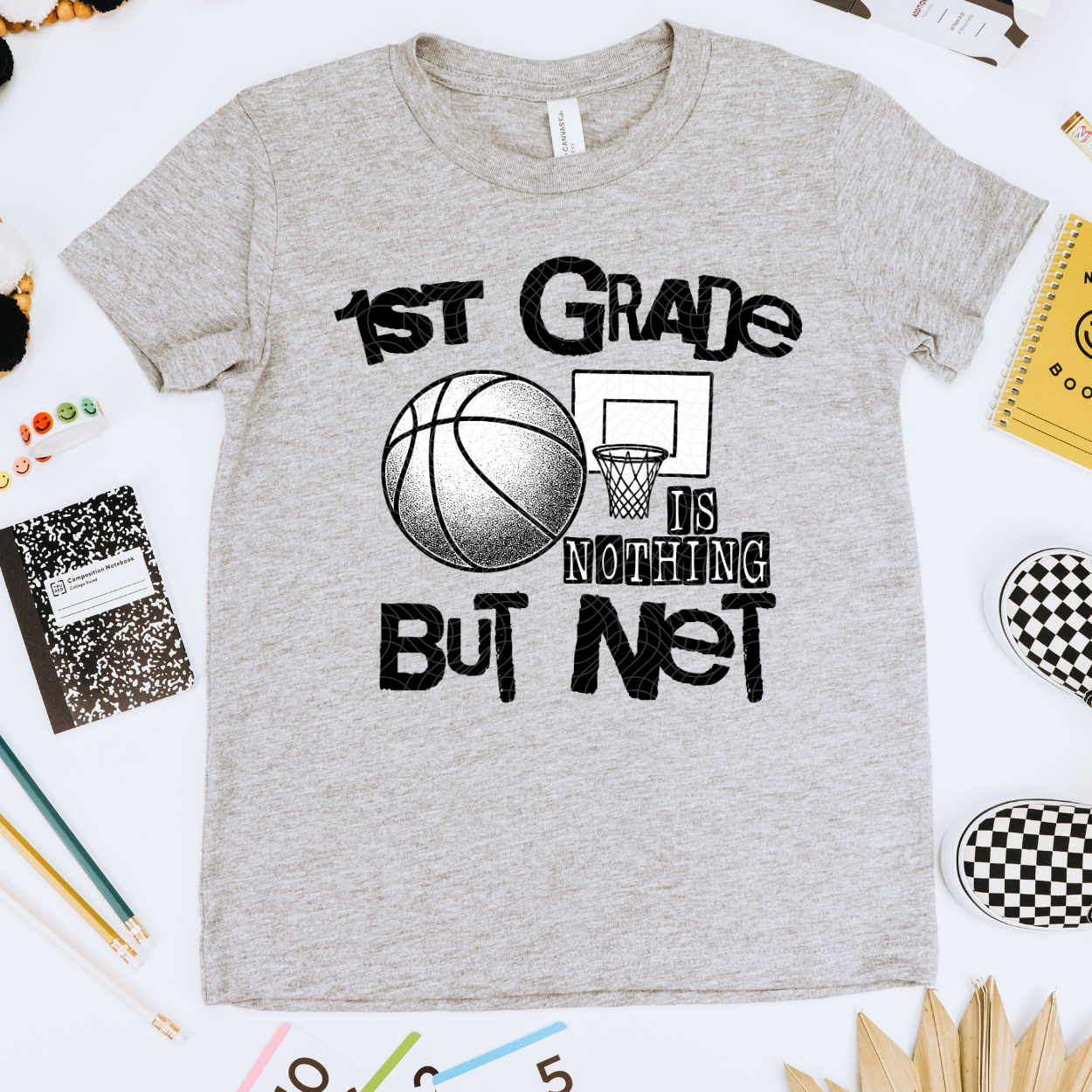 NOTHING BUT NET BLK, FIRST GRADE - DTF TRANSFER