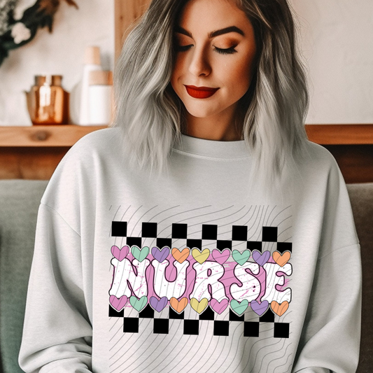 NURSE HEARTS - DTF TRANSFER