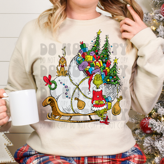 RETRO GREEN GUY - DTF TRANSFER