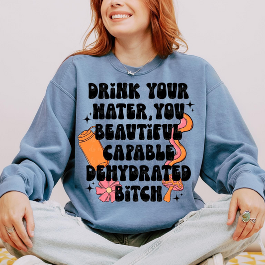DRINK YOUR WATER - COLOR- DTF TRANSFER