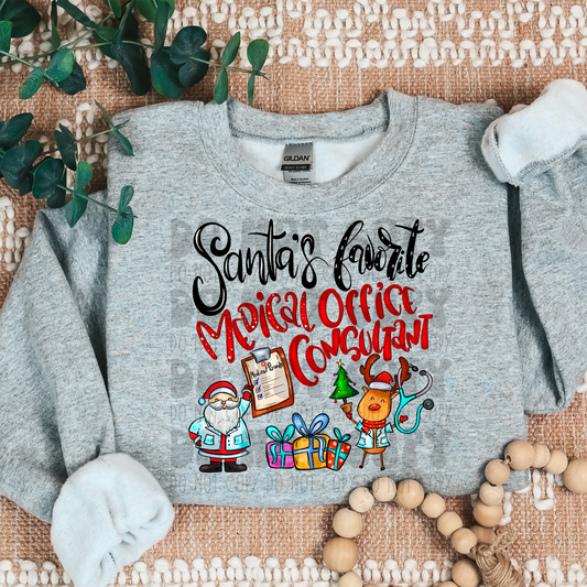 SANTA'S FAVORITE MEDICAL OFFICE CONSULTANT - DTF TRANSFER
