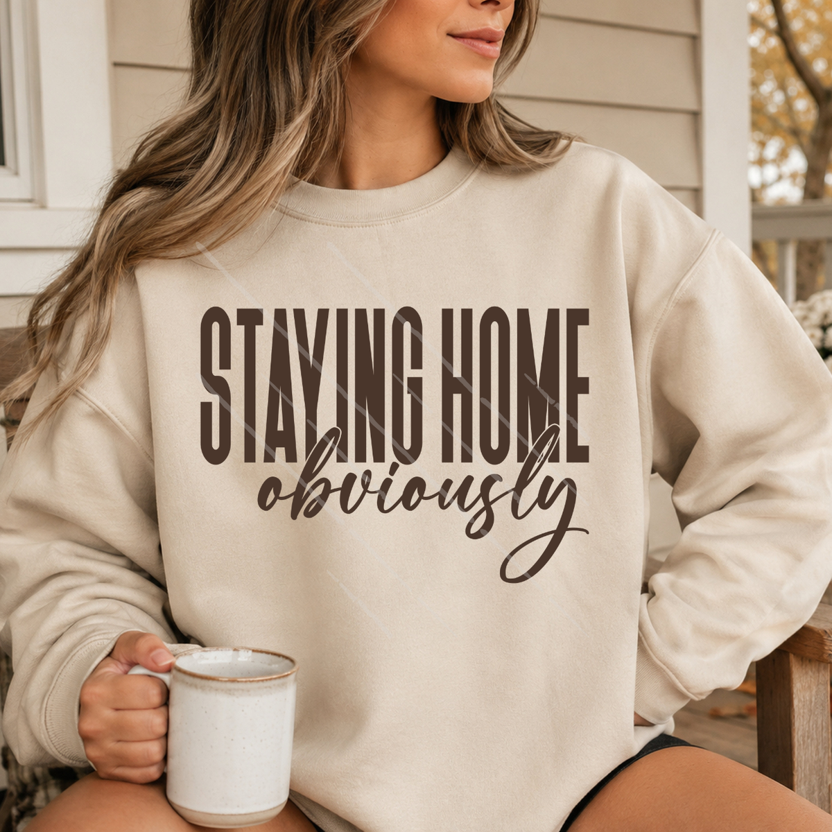 STAYING HOME, OBVIOUSLY - DTF TRANSFER