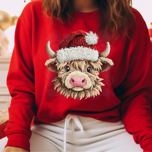 HIGHLAND COW CHRISTMAS - DTF TRANSFER