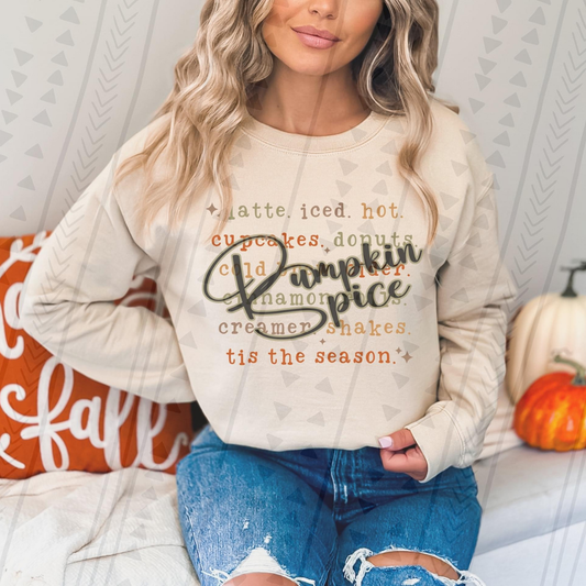 PUMPKIN SPICE - DTF TRANSFER
