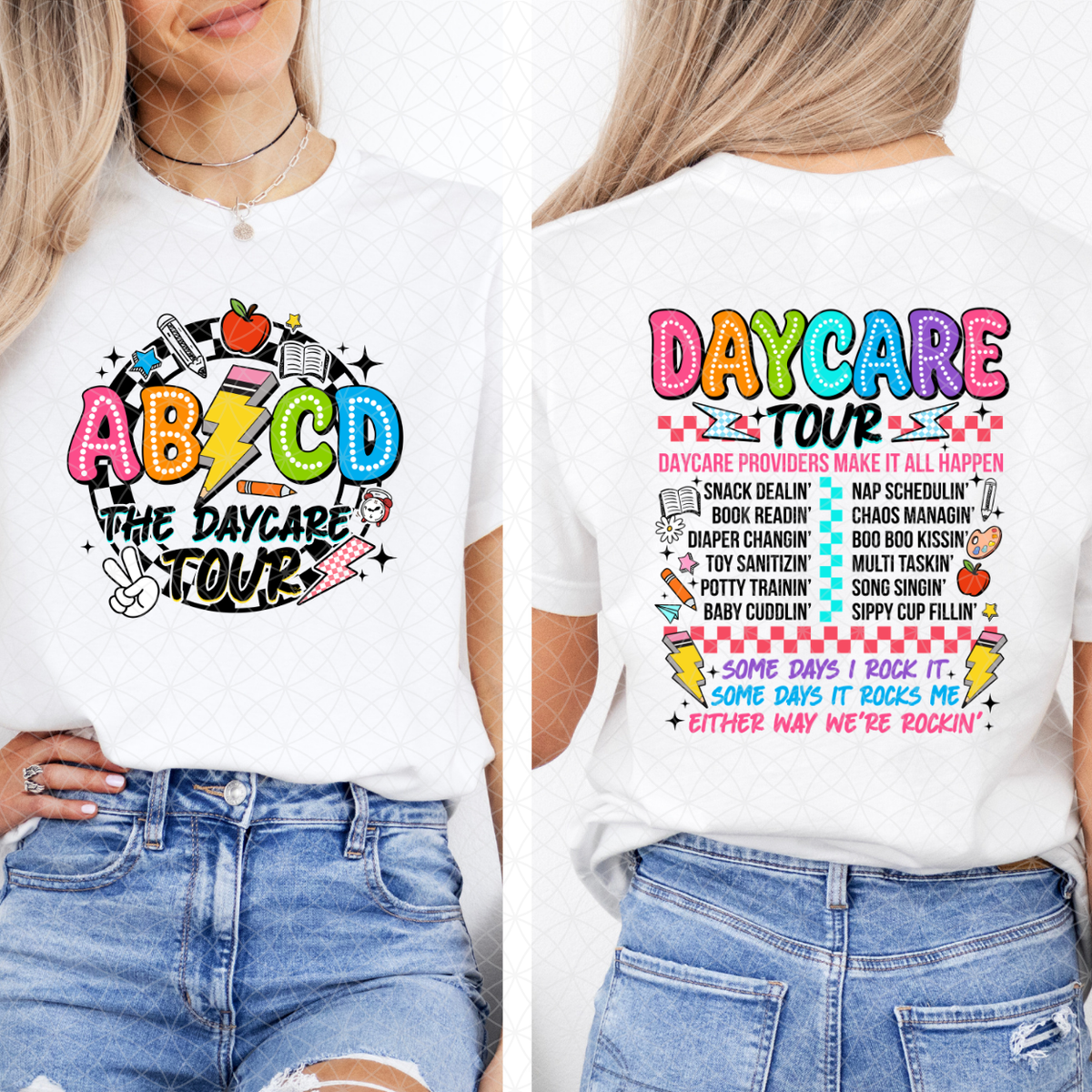 ABCD TOUR - FRONT AND BACK - DTF TRANSFER