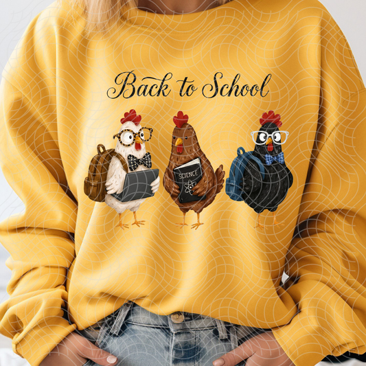 BACK TO SCHOOL CHICKENS - DTF TRANSFER