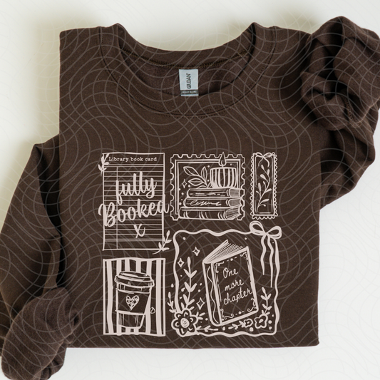 FULLY BOOKED COLLAGE - DTF TRANSFER