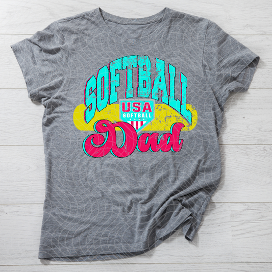 SOFTBALL DAD - DTF TRANSFER