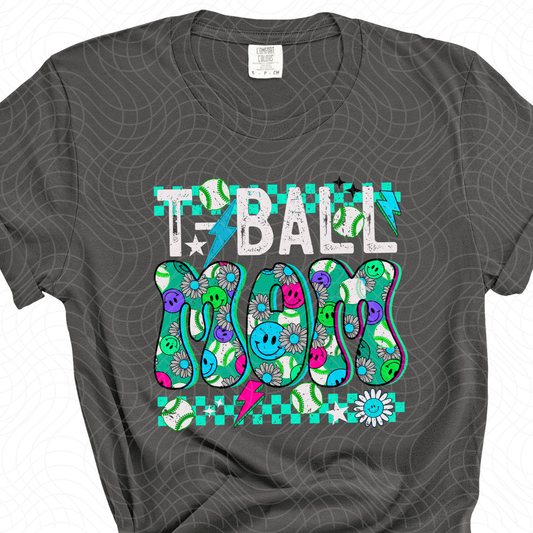 T-BALL MOM BLUE - DTF TRANSFER