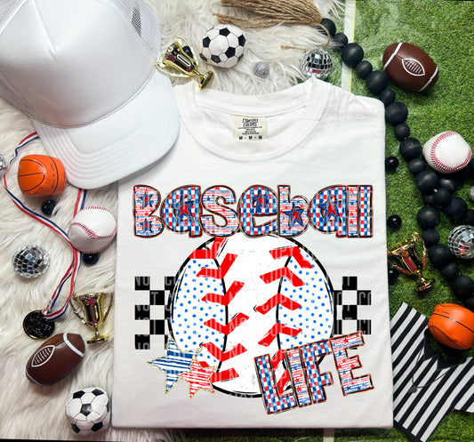 BASEBALL LIFE DOTS - DTF TRANSFER
