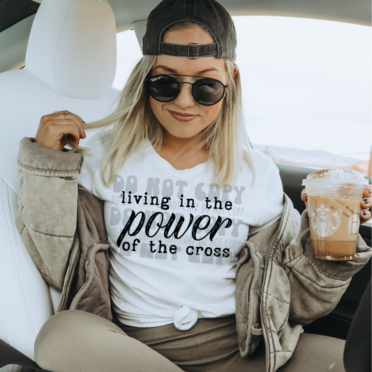 LIVING IN THE POWER BLK - DTF TRANSFER