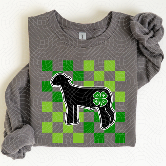 LAMB CHECKERED - DTF TRANSFER