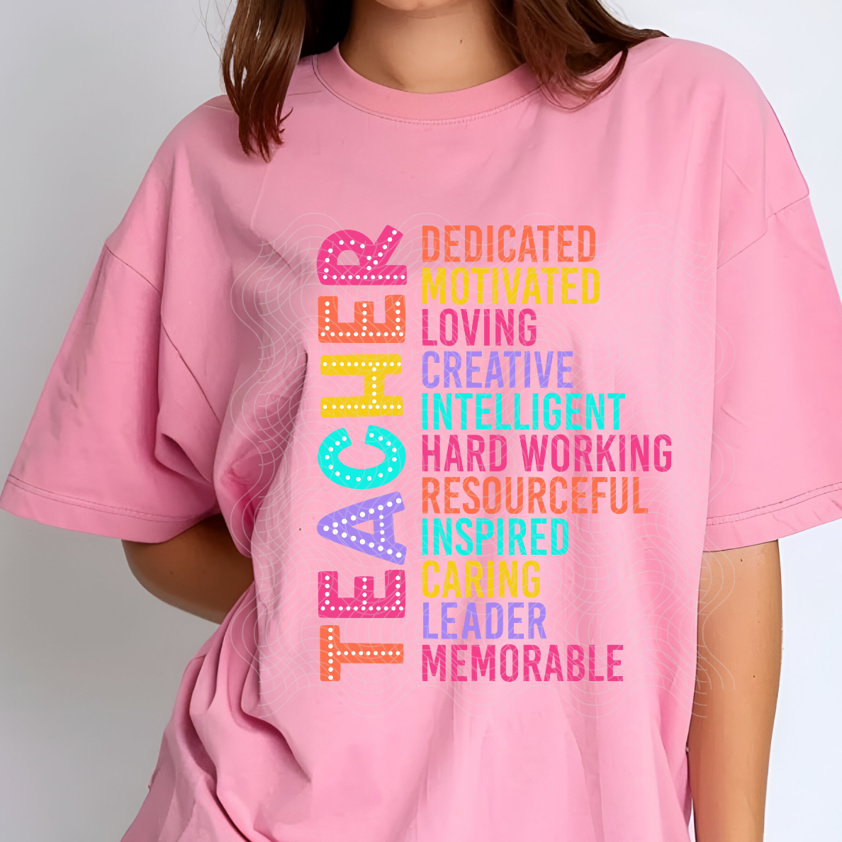 TEACHER DOTTED LIST - DTF TRANSFER