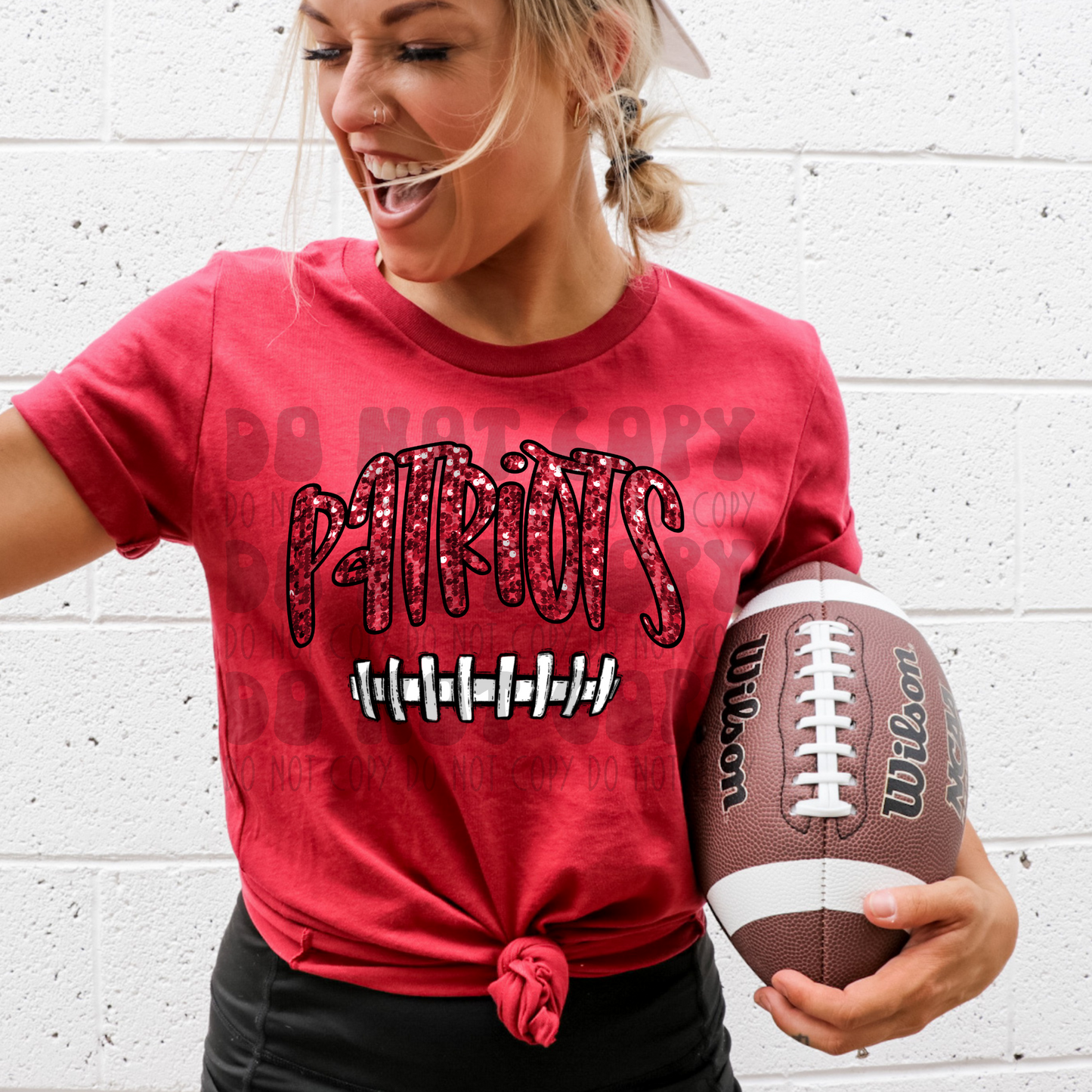 PATRIOTS - FAUX SEQUIN - DTF TRANSFER