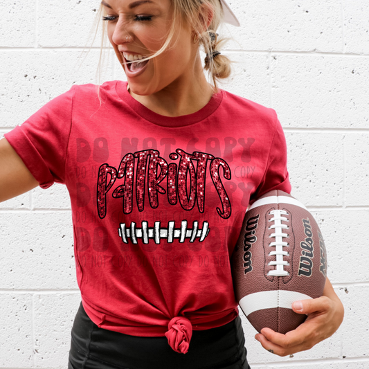 PATRIOTS - FAUX SEQUIN - DTF TRANSFER