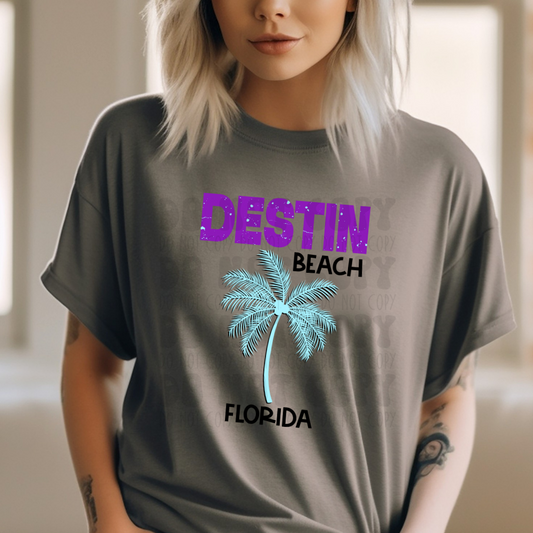 DESTIN PURPLE - DTF TRANSFER