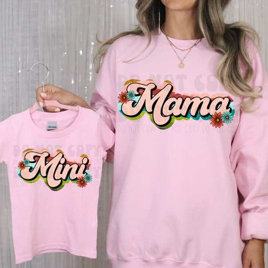 MAMA RETRO STRIPE - DTF TRANSFER