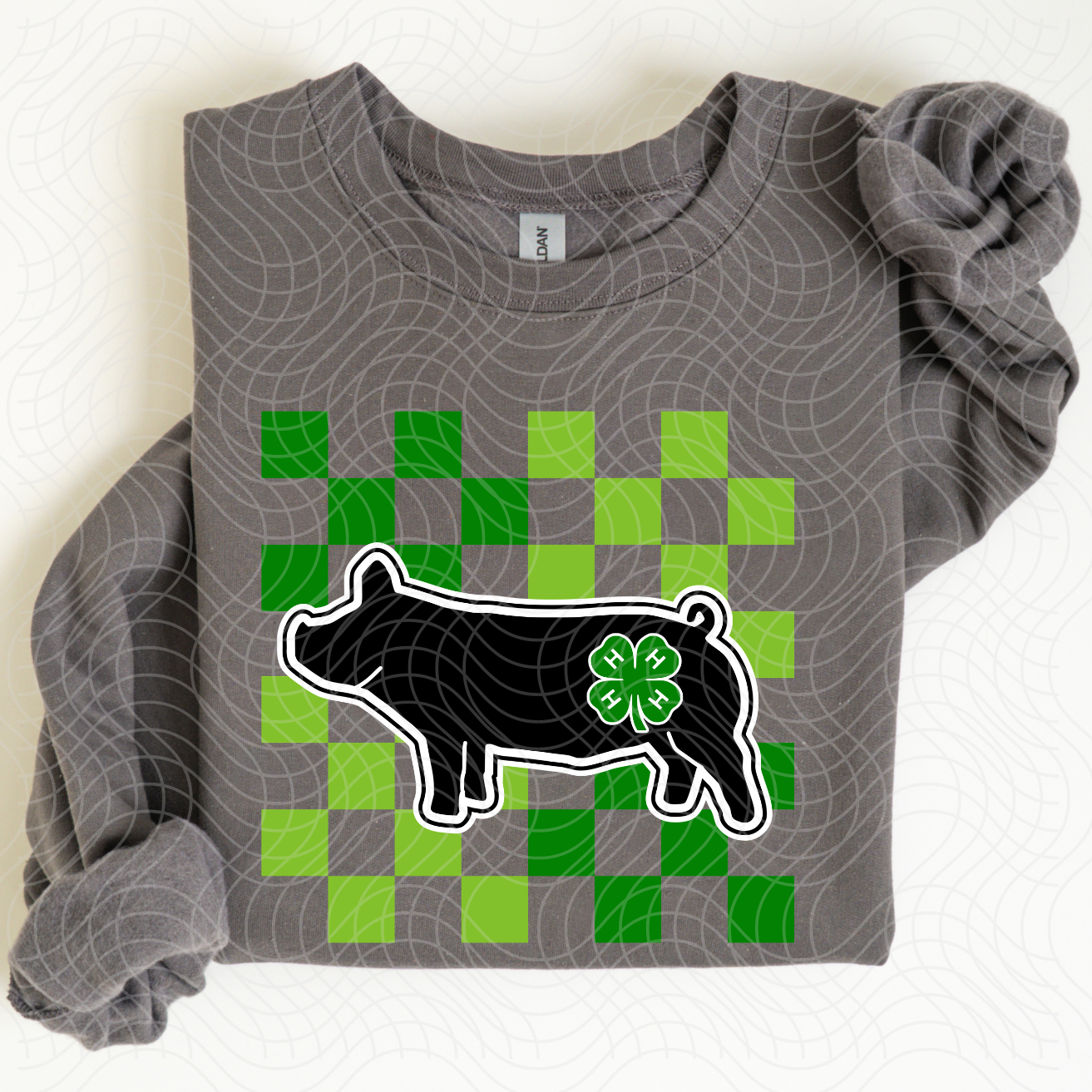 PIG CHECKERED - DTF TRANSFER