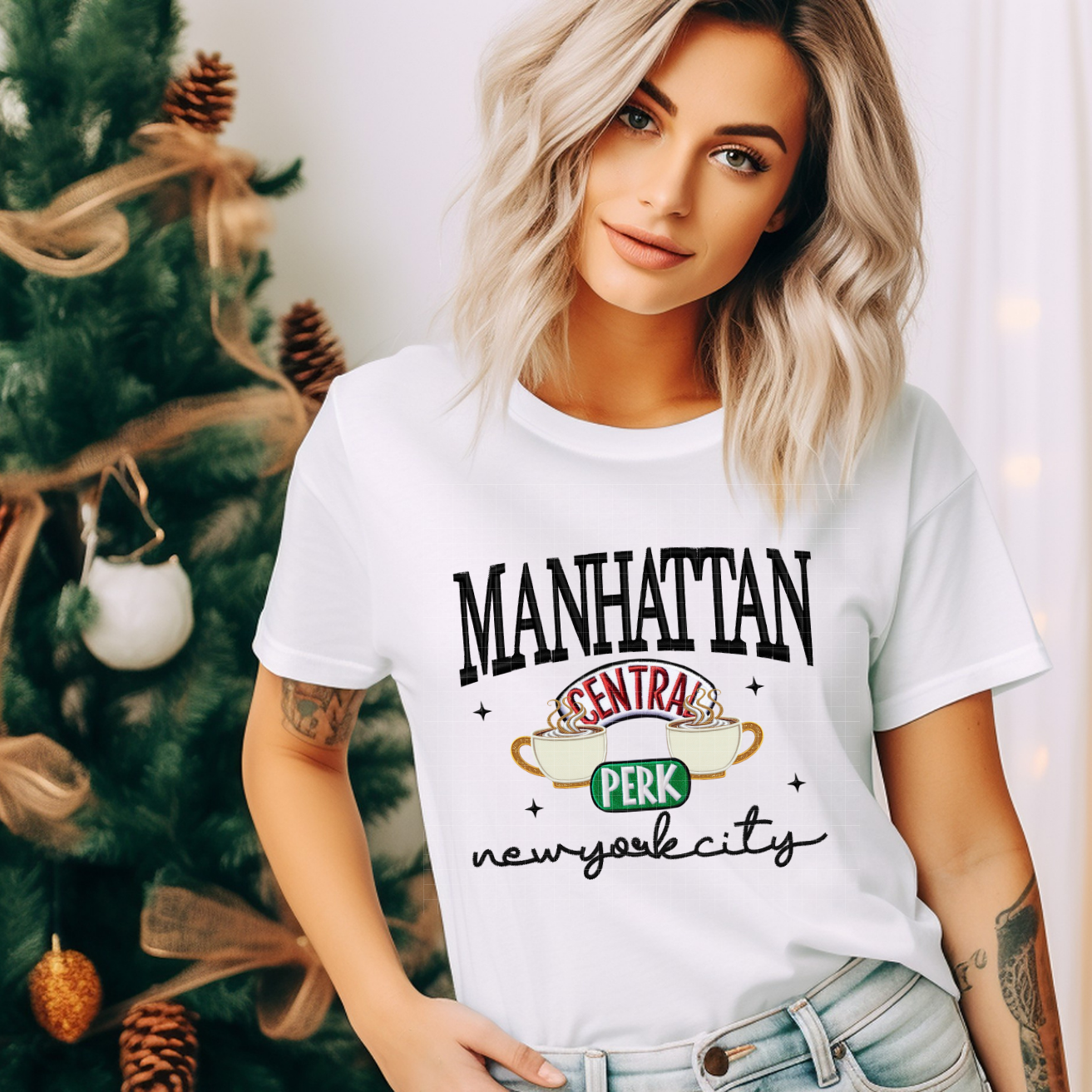 CENTRAL PERK FAUZ EMBROIDERY - DTF TRANSFER