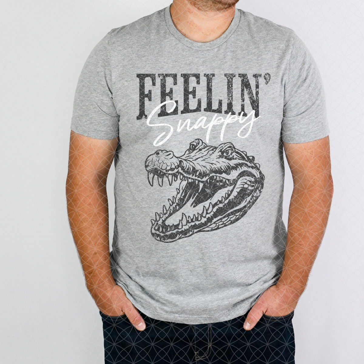 FEELIN SNAPPY DISTRESSED - DTF TRANSFER