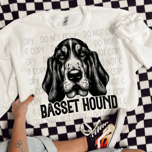 BASSET HOUND DOG - DTF TRANSFER