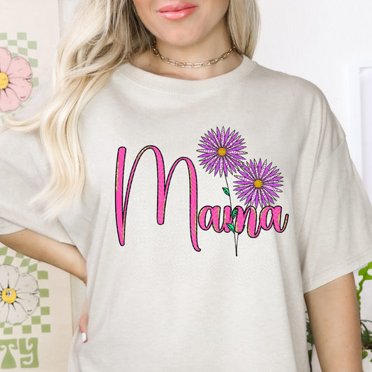 MAMA SEPTEMBER FLOWER - DTF TRANSFER