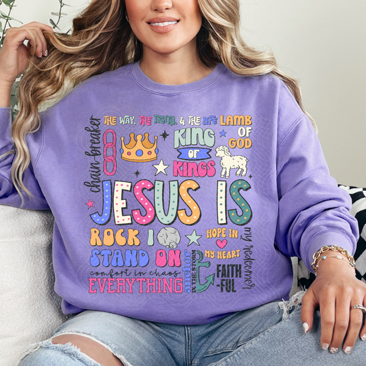 JESUS COLLAGE COLOR - DTF TRANSFER
