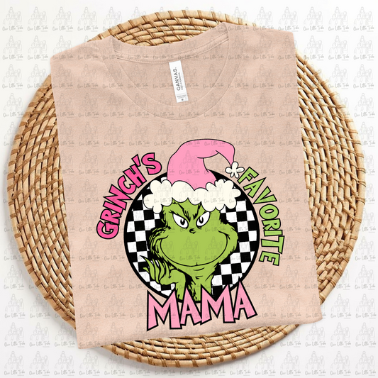 GREEN GUY FAV MAMA - PINK - DTF TRANSFER