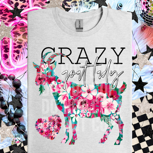CRAZY GOAT LADY - DTF TRANSFER