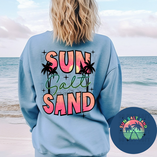 SUN SALT SAND NO DISTRESS W/POCKET - DTF TRANSFER