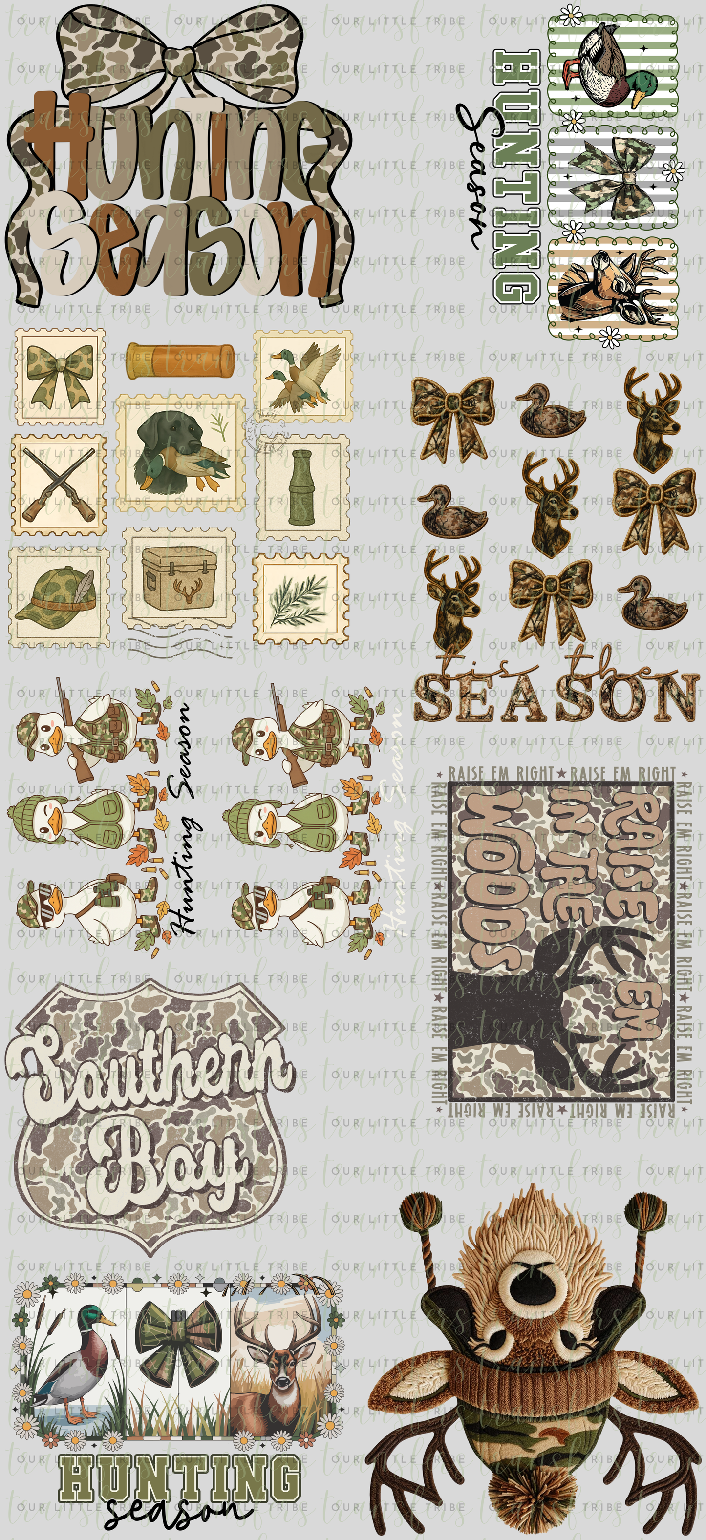 HUNTING SEASON PREMADE - GANG SHEET 22x48