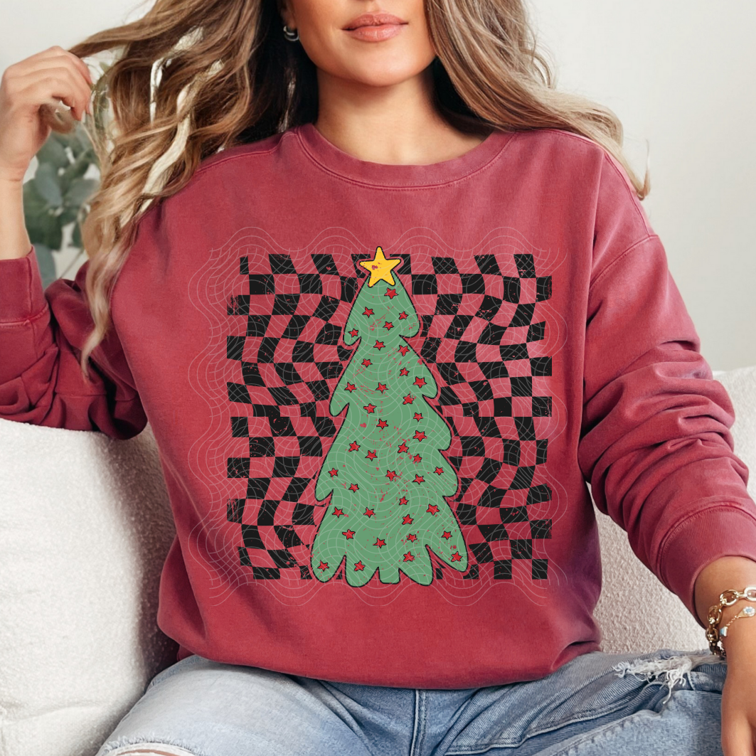 RETRO CHRISTMAS TREE - DTF TRANSFER