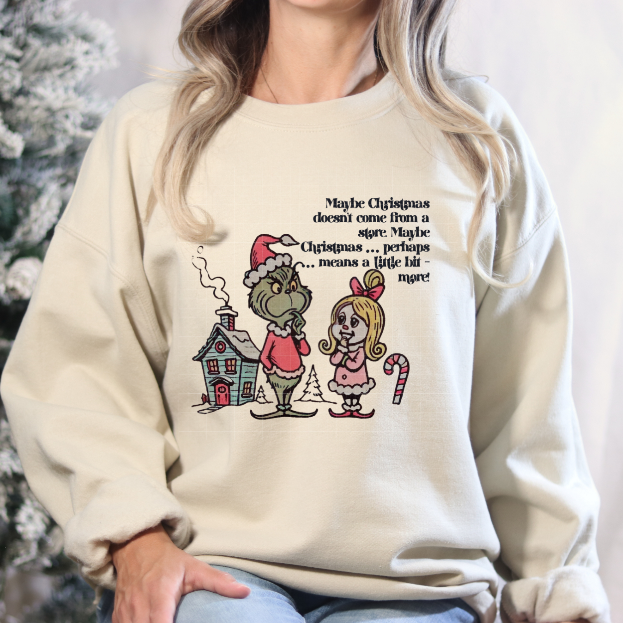 MAYBE CHRISTMAS BLK - DTF TRANSFER