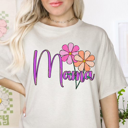 MAMA OCTOBER FLOWER - DTF TRANSFER