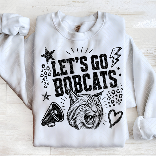 LET'S GO BOBCATS - DTF TRANSFER