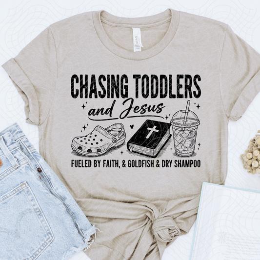 CHASING TODDLERS AND JESUS - DTF TRANSFER