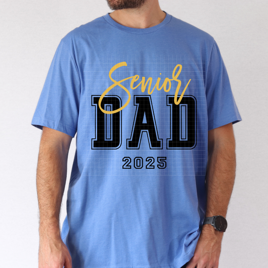 SENIOR DAD 2025 BLK - DTF TRANSFER