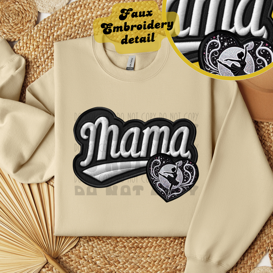 MAMA FAUX EMBROIDERY DANCE - DTF TRANSFER