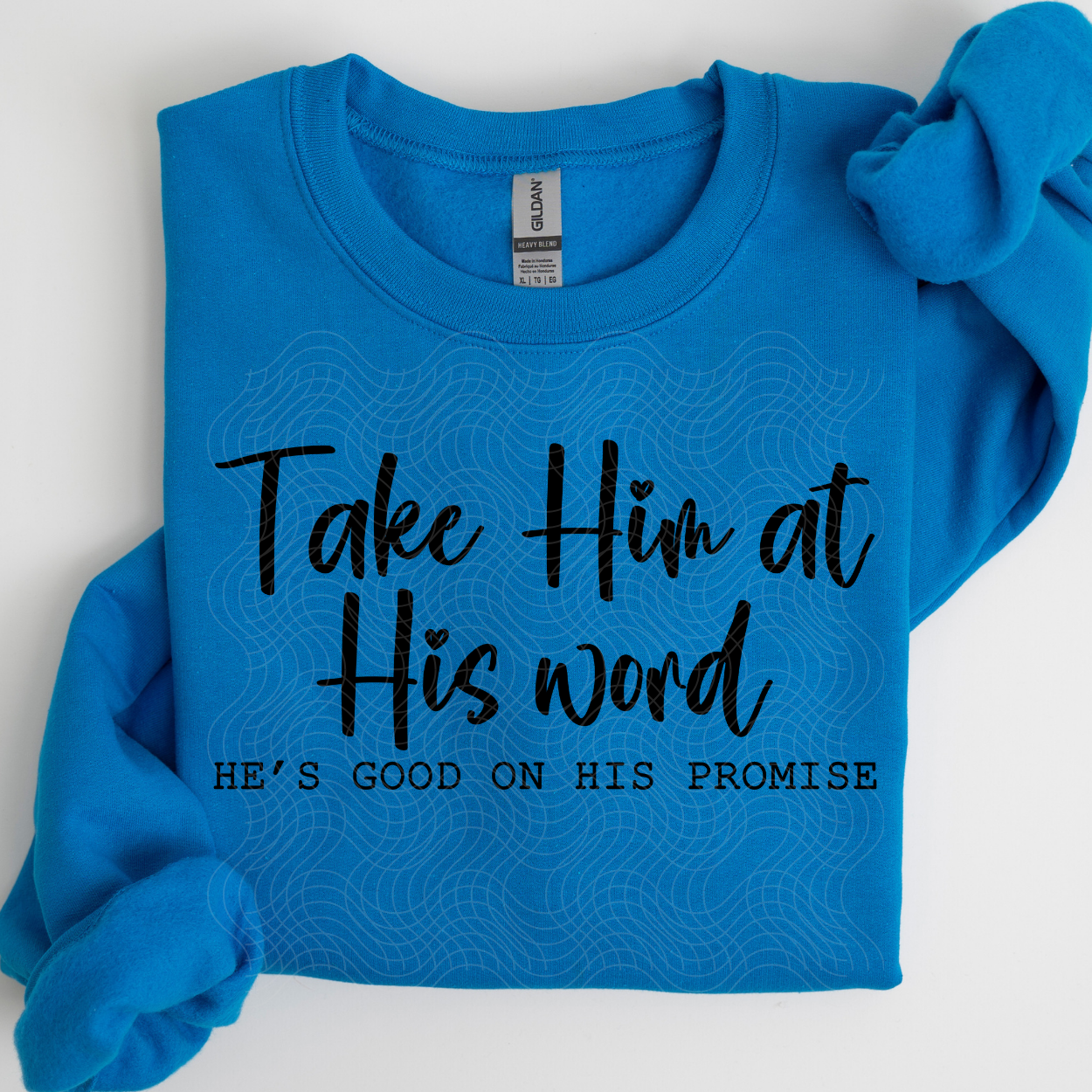 HIS WORD BLK - DTF TRANSFER